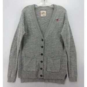 Hollister Sweater Small Cardigan Button Up Y2K Classic Preppy Hi Low